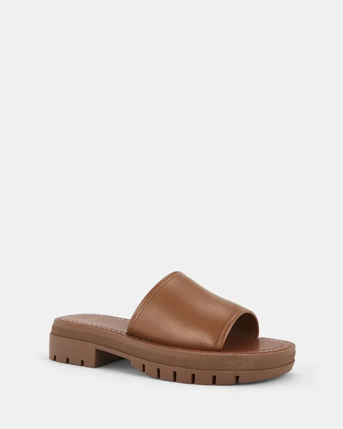 Slides URAGO CARAMEL Flatform 8211 NOVO Shoes Women
