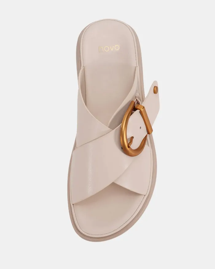 Slides Women NOVO Shoes SHEIKA CREAM Sandals
