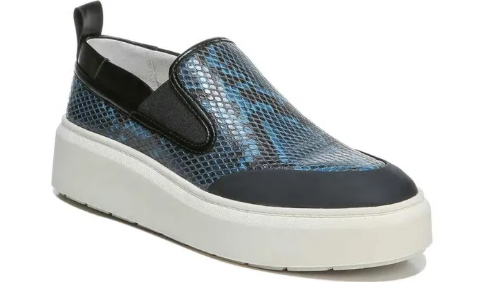Sneakers Women Franco Sarto Franco Lazer Platform Slip On Sneaker Pacific Blue Faux Leather Sneakers Women Franco Sarto Franco Lazer Platform Slip On Sneaker Pacific Blue Faux Leather