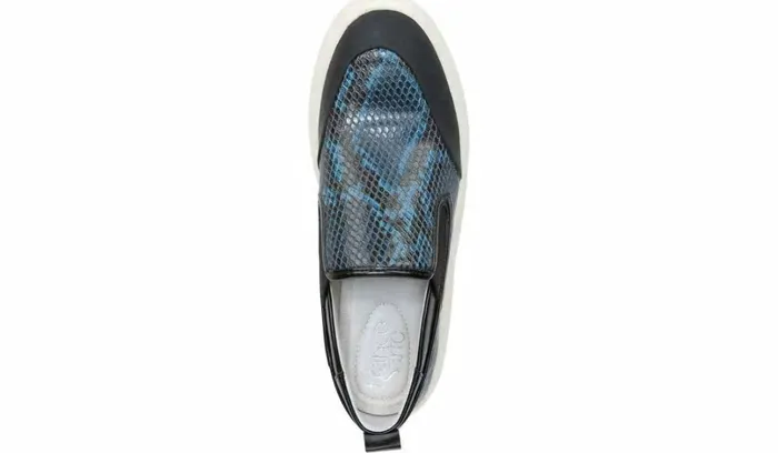 Sneakers Women Franco Sarto Franco Lazer Platform Slip On Sneaker Pacific Blue Faux Leather