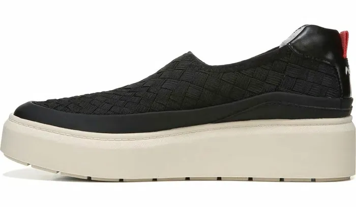 Sneakers Women Franco Sarto Franco Lin 2 Platform Slip On Sneaker Black Mesh Weave