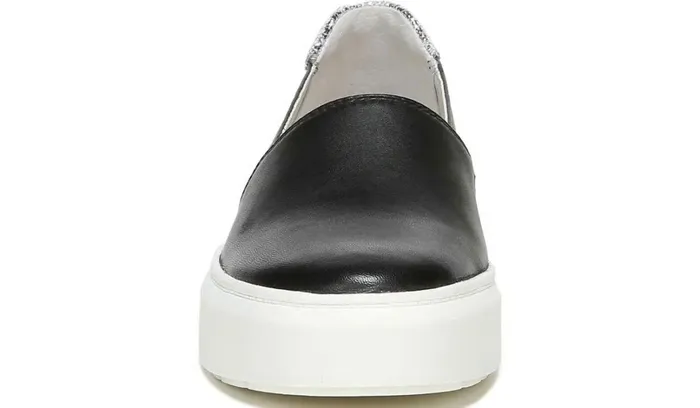Sneakers Women Franco Sarto Franco Lodi 2 Platform Slip On Sneaker Black Snake Print Faux Leather