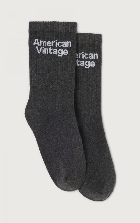 Socks Clypsun Melange Charcoal Kids American Vintage