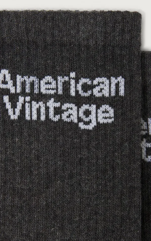 Socks Clypsun Melange Charcoal Kids American Vintage Socks Clypsun Melange Charcoal Kids American Vintage