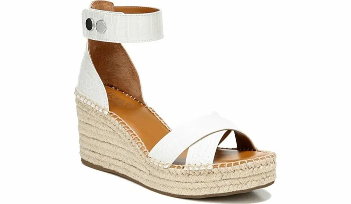 Spadrilles Women Franco Sarto Franco Carlotta Espadrille Wedge Sandal Putty