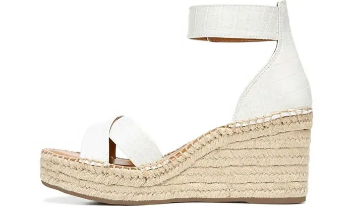 Spadrilles Women Franco Sarto Franco Carlotta Espadrille Wedge Sandal Putty