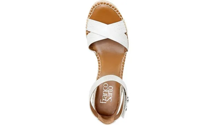 Spadrilles Women Franco Sarto Franco Carlotta Espadrille Wedge Sandal Putty