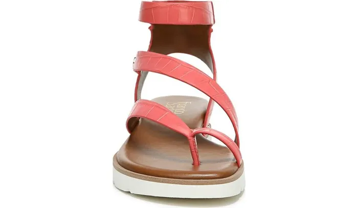Sport Sandals Women Franco Sarto Franco Daven Gladiator Sandal Coral Faux Leather
