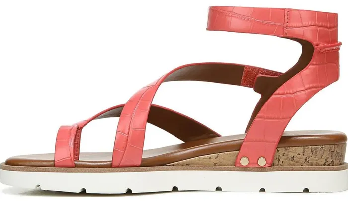 Sport Sandals Women Franco Sarto Franco Daven Gladiator Sandal Coral Faux Leather