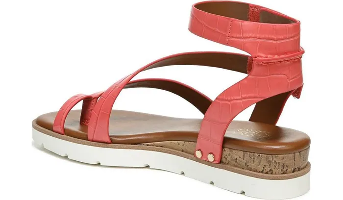 Sport Sandals Women Franco Sarto Franco Daven Gladiator Sandal Coral Faux Leather