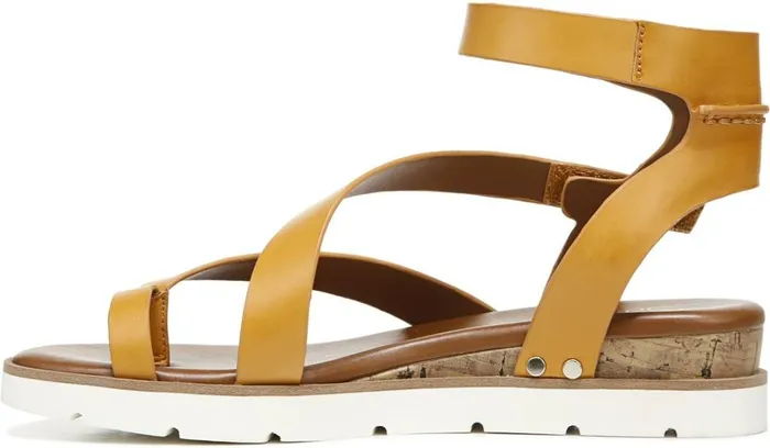 Sport Sandals Women Franco Sarto Franco Daven Gladiator Sandal Goldenrod Faux Leather
