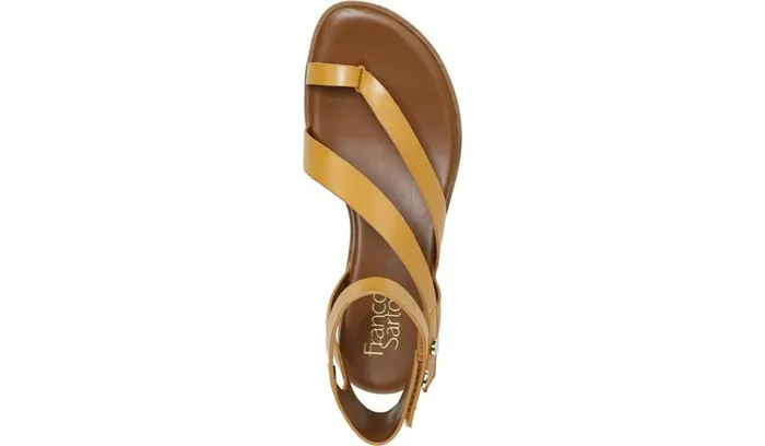 Sport Sandals Women Franco Sarto Franco Daven Gladiator Sandal Goldenrod Faux Leather