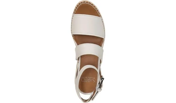 Sport Sandals Women Franco Sarto Sarto Calvin Wedge Sandal Putty Leather