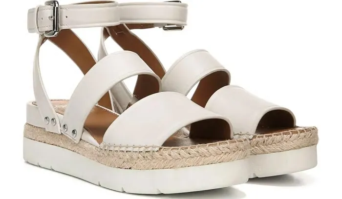 Sport Sandals Women Franco Sarto Sarto Calvin Wedge Sandal Putty Leather