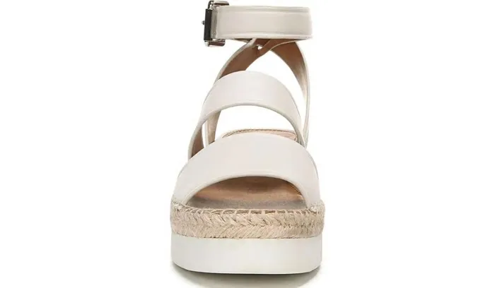 Sport Sandals Women Franco Sarto Sarto Calvin Wedge Sandal Putty Leather