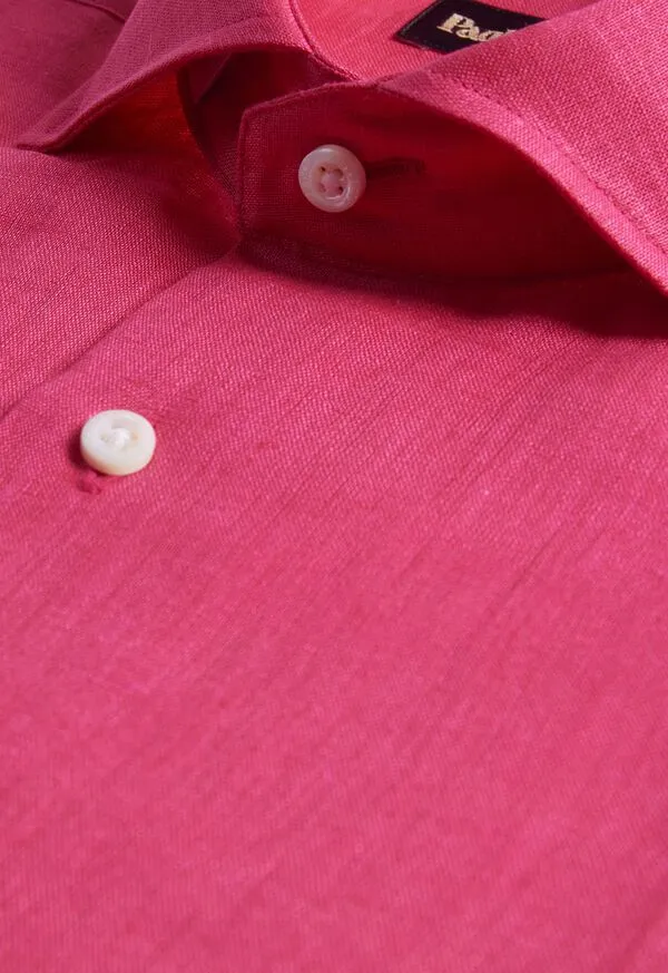 Sport Shirts Mens Paulstuart Linen Sport Shirt Fuchsia Sport Shirts Mens Paulstuart Linen Sport Shirt Fuchsia