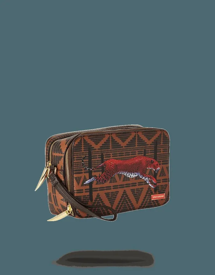SPRAYGROUND LEOPARDS IN PARIS TOILETRY AKA MONEY BAG Bags