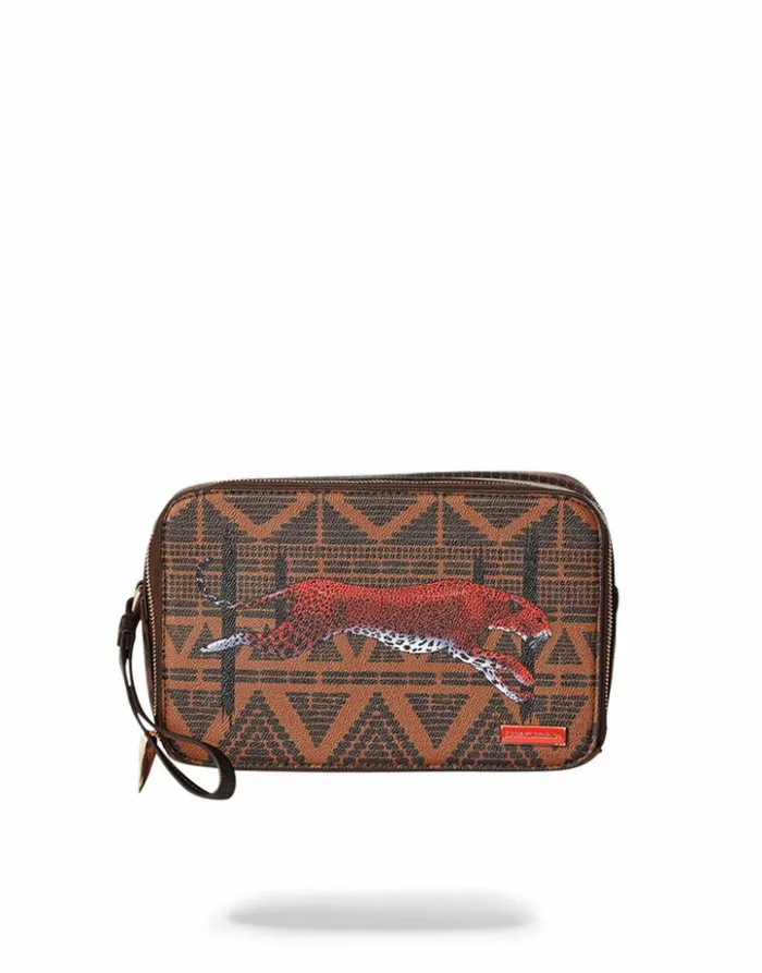 SPRAYGROUND LEOPARDS IN PARIS TOILETRY AKA MONEY BAG Bags