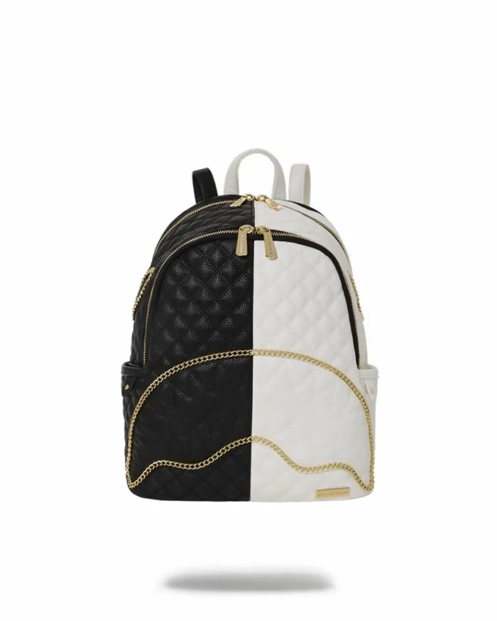 SPRAYGROUND LEVELED UP SPLIT QUILT SHARK SAVAGE BACKPACK Bags