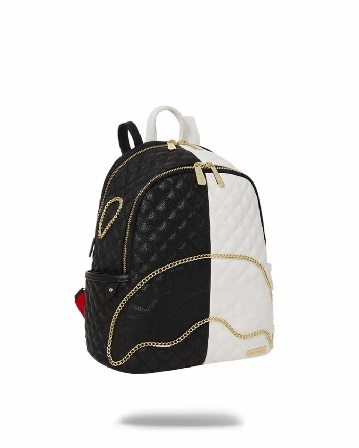 SPRAYGROUND LEVELED UP SPLIT QUILT SHARK SAVAGE BACKPACK Bags