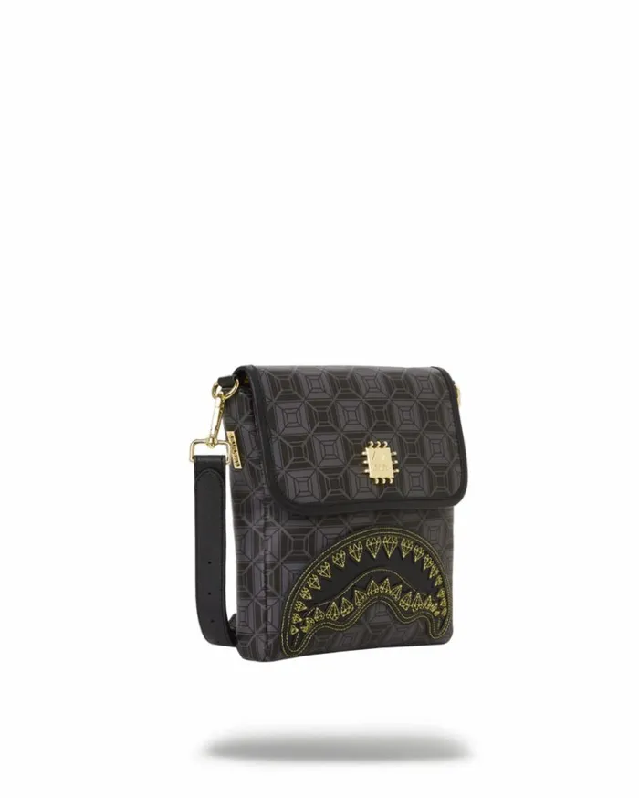 SPRAYGROUND OBSIDIAN STUNNER Ai6 SANDFLOWER COLLAB LARGE SLING Bags