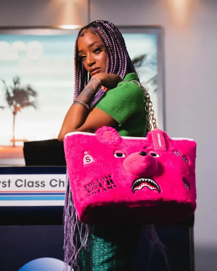 SPRAYGROUND PLUSH MONEYBEAR TOTE PINK Bags