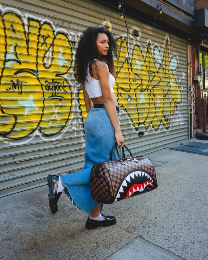 SPRAYGROUND THE HANGOVER SHARK DUFFLE Bags