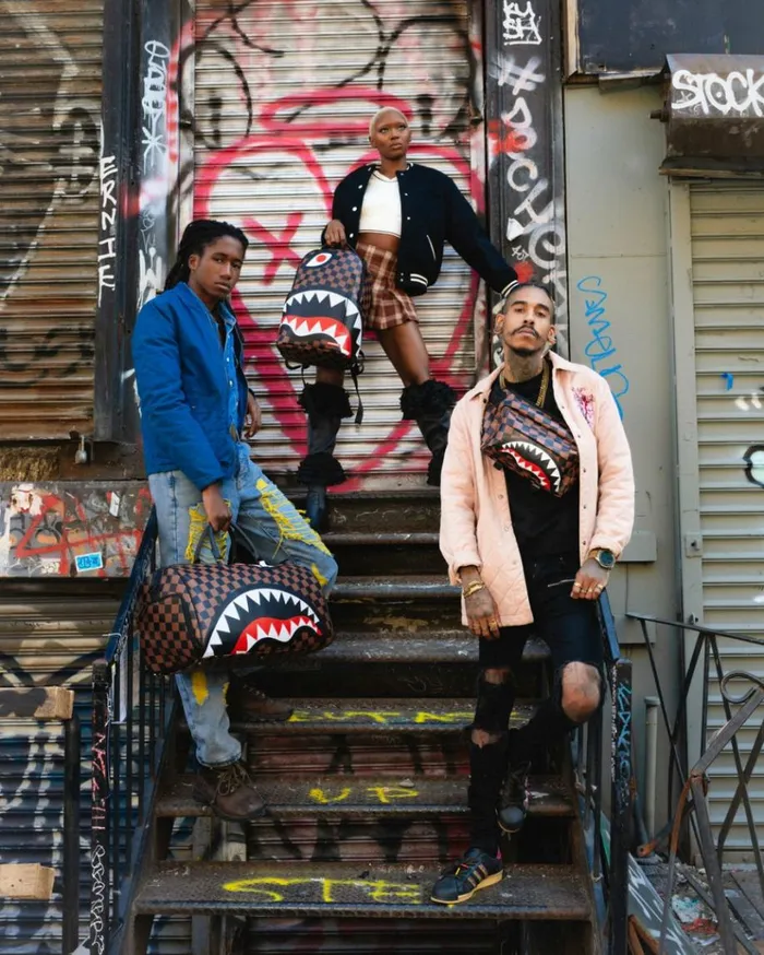SPRAYGROUND THE HANGOVER SHARK DUFFLE Bags