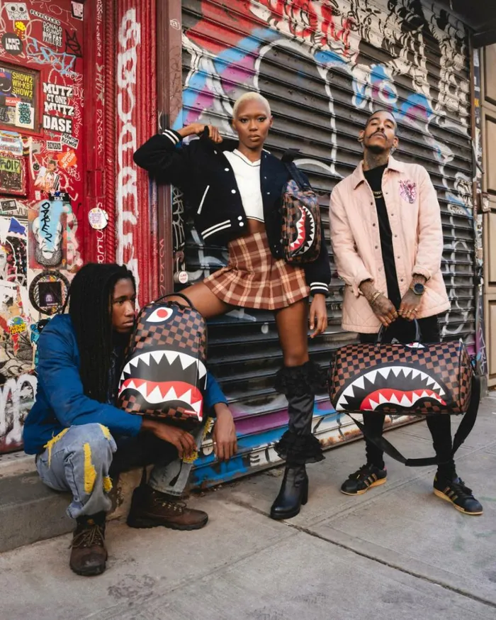 SPRAYGROUND THE HANGOVER SHARK DUFFLE Bags