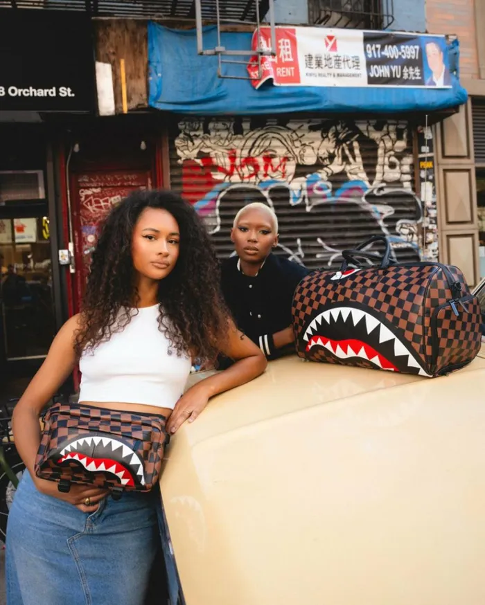 SPRAYGROUND THE HANGOVER SHARK DUFFLE Bags