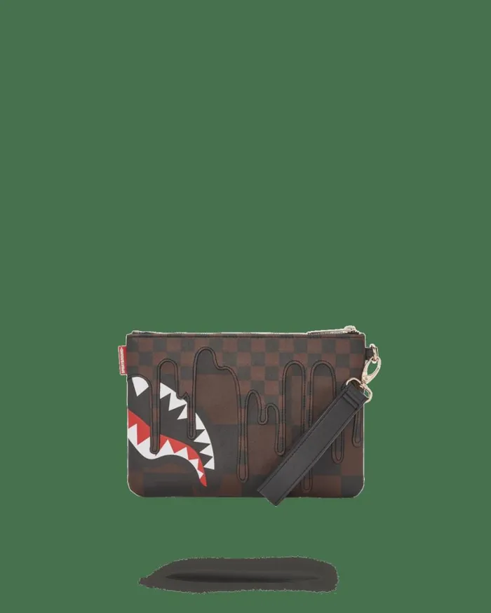 SPRAYGROUND XTC SHARKS IN PARIS CROSSOVER CLUTCH Bags