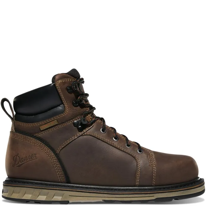 Steel Yard 6quot Brown Steel Toe Wedge Hot Men Danner Boots