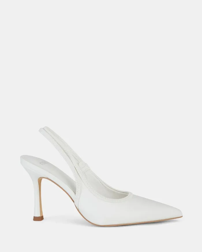 Stilettos Women NOVO Shoes IANTHE WHITE Closed Toe Heels