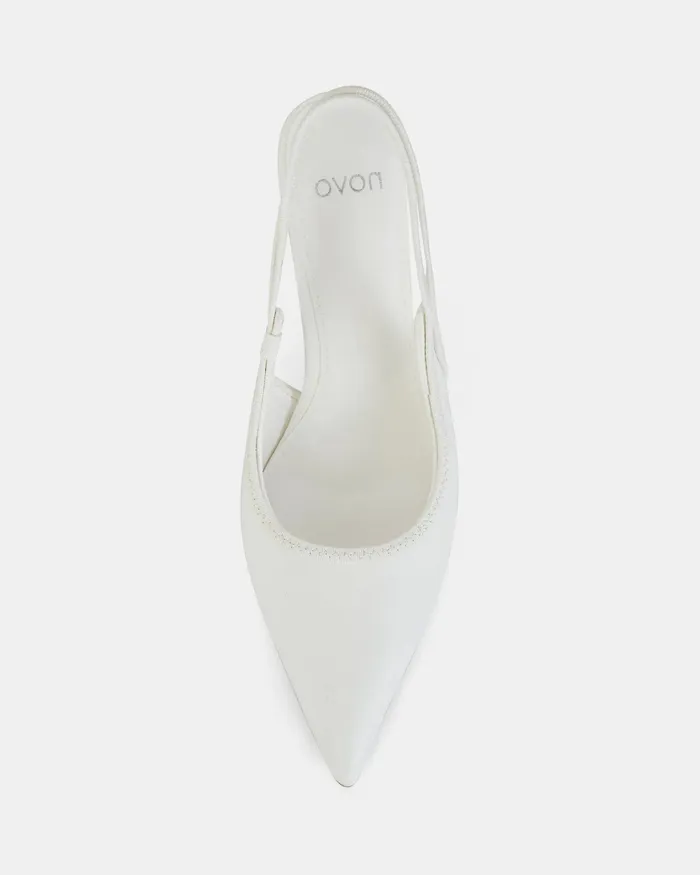 Stilettos Women NOVO Shoes IANTHE WHITE Closed Toe Heels