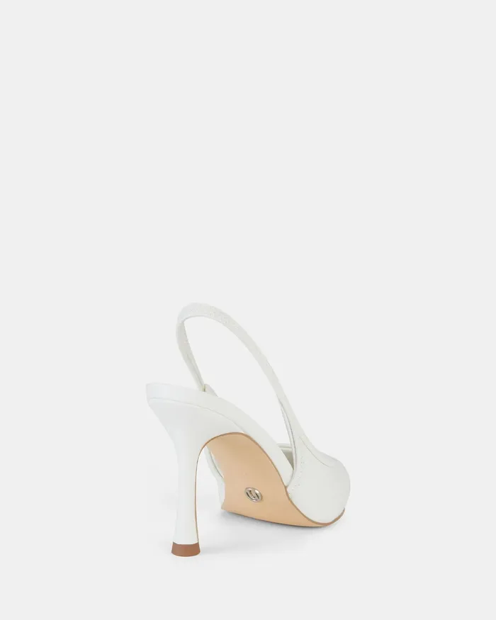 Stilettos Women NOVO Shoes IANTHE WHITE Closed Toe Heels