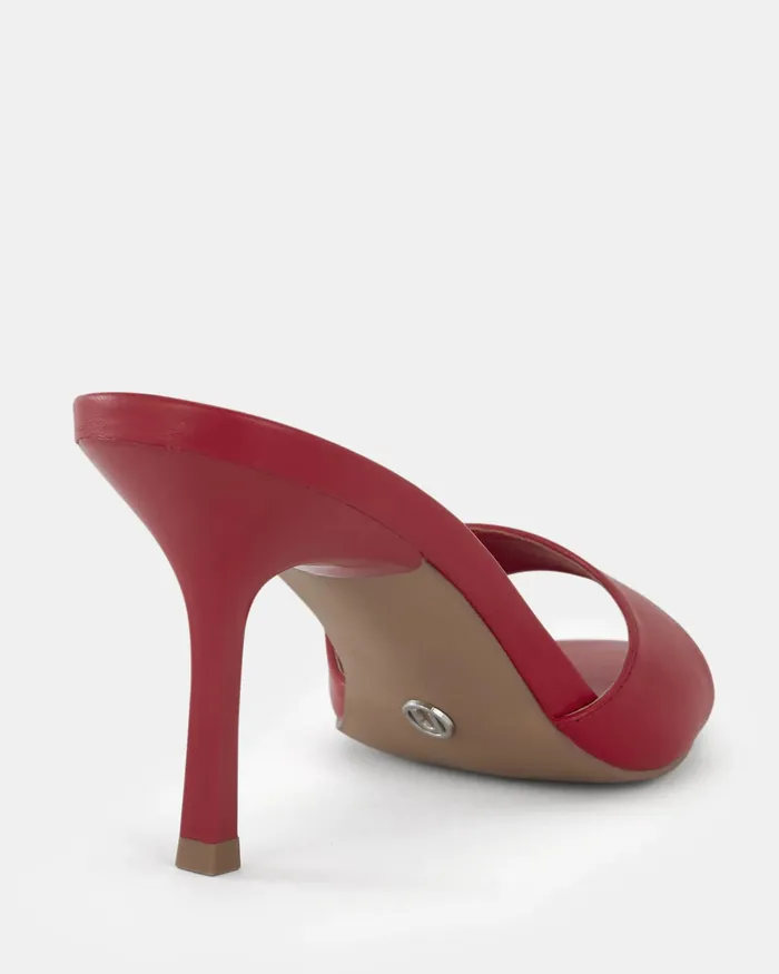 Stilettos YOLO RED Open Toe Heels 8211 NOVO Shoes Women
