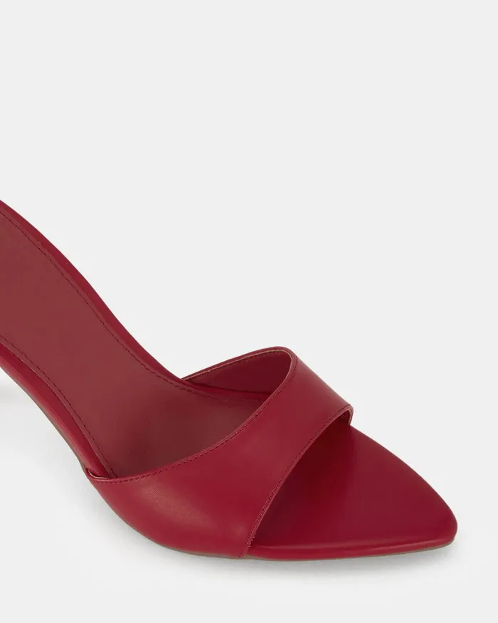 Stilettos YOLO RED Open Toe Heels 8211 NOVO Shoes Women