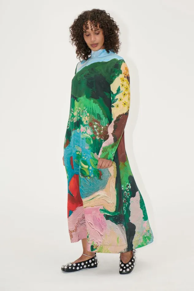 Stine Goya Dresses Long Sleeve Midi Dress 8211 Summer House 8211 Women