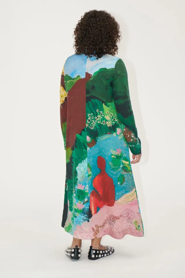 Stine Goya Dresses Long Sleeve Midi Dress 8211 Summer House 8211 Women