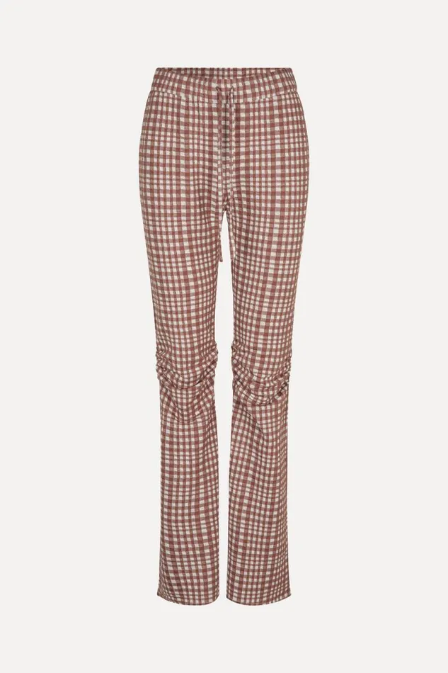Stine Goya Pants SGLenny Pants 8211 Brown Check 8211 Women