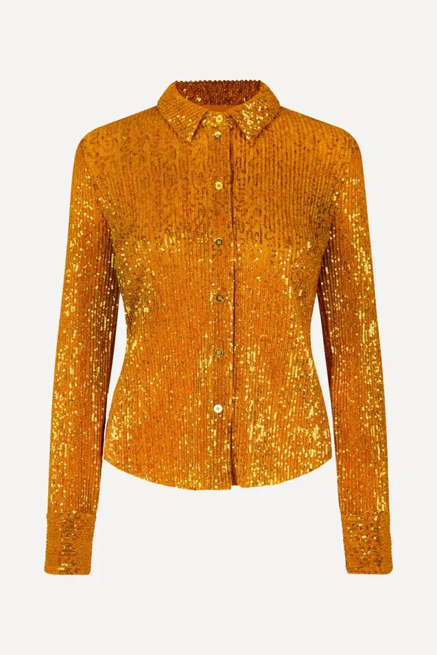 Stine Goya Tops and Shirts Daya Shirt 8211 Gold 8211 Women
