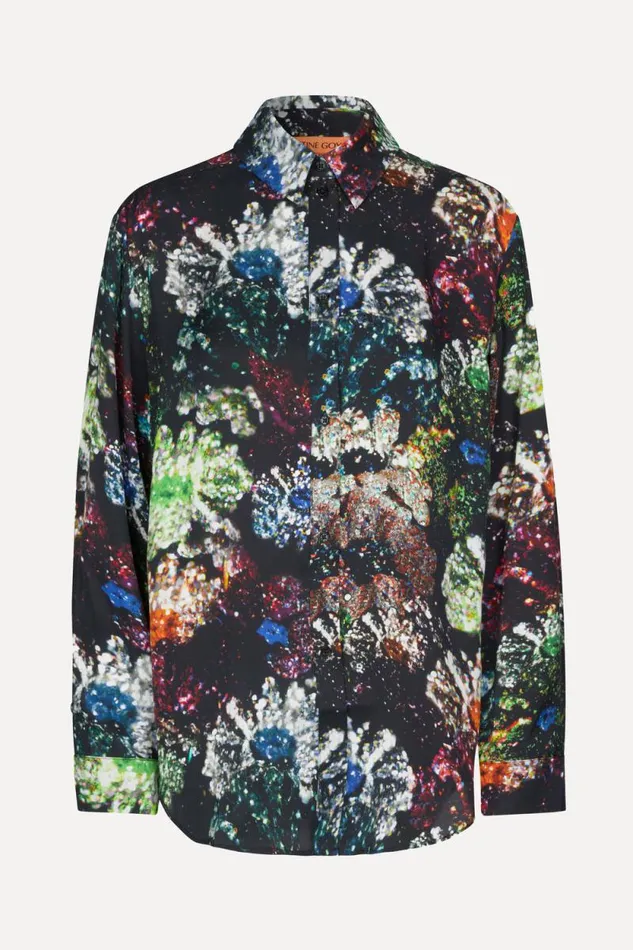 Stine Goya Tops and Shirts Sophia Shirt 8211 Glitter Bloom 8211 Women