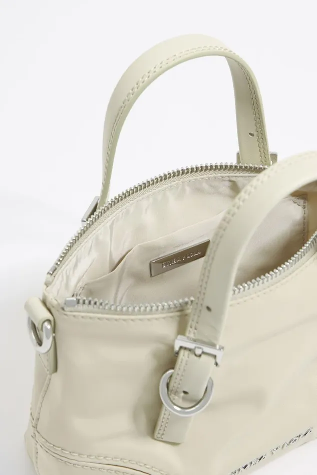 Stone White Nylon Mini Shopper Bag Stonewhite Women Bimba Y Lola Crossbody Bags Stone White Nylon Mini Shopper Bag Stonewhite Women Bimba Y Lola Crossbody Bags