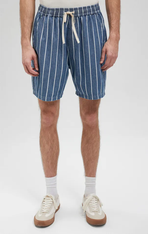 Striped Shorts In Indigo Men Mavi Jeans Joggers Striped Shorts In Indigo Men Mavi Jeans Joggers