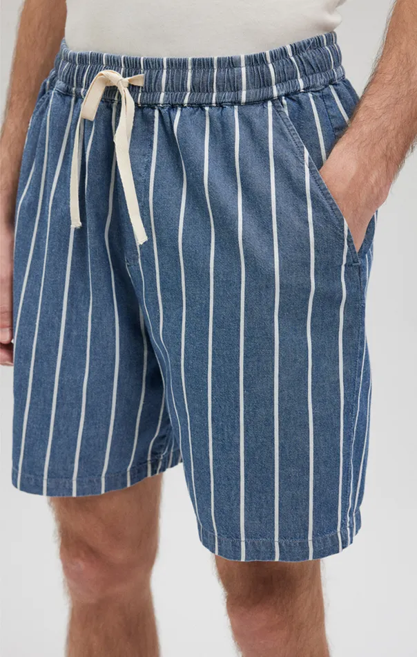 Striped Shorts In Indigo Men Mavi Jeans Joggers Striped Shorts In Indigo Men Mavi Jeans Joggers