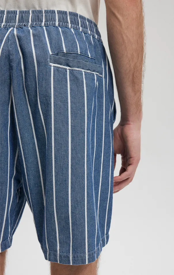 Striped Shorts In Indigo Men Mavi Jeans Joggers Striped Shorts In Indigo Men Mavi Jeans Joggers