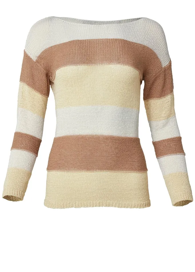 STRIPED SWEATER White Multi Women VENUS Pullover
