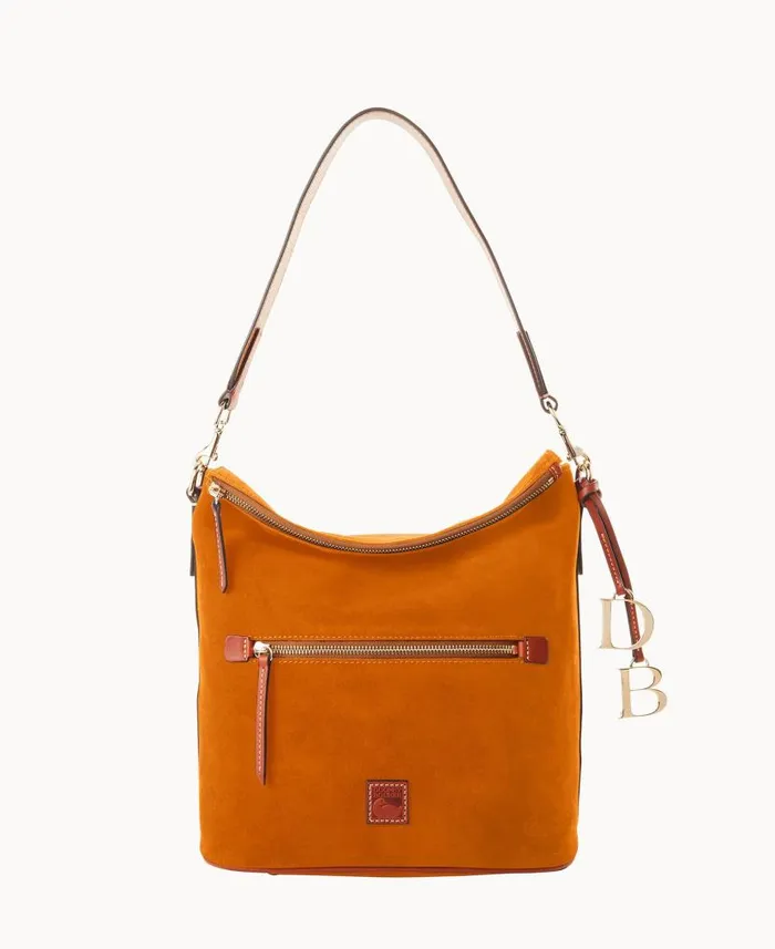 Suede Large Sac Honey Woman Dooney and Bourke Shoulder Bags