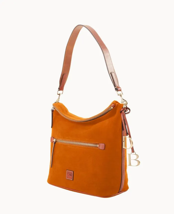 Suede Large Sac Honey Woman Dooney and Bourke Shoulder Bags Suede Large Sac Honey Woman Dooney and Bourke Shoulder Bags