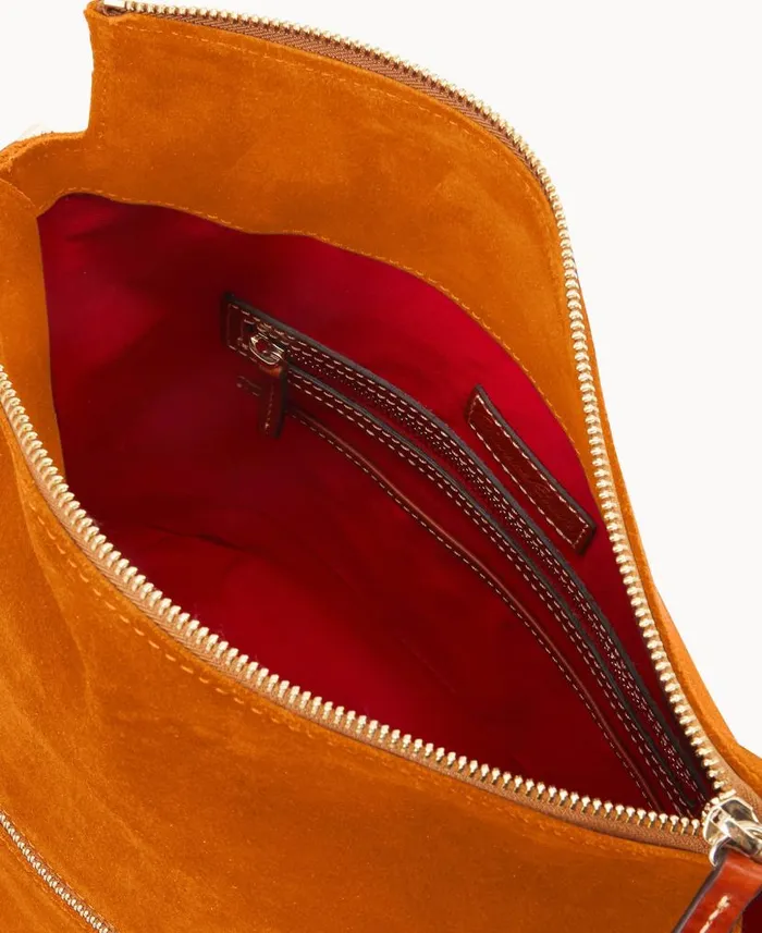 Suede Large Sac Honey Woman Dooney and Bourke Shoulder Bags Suede Large Sac Honey Woman Dooney and Bourke Shoulder Bags